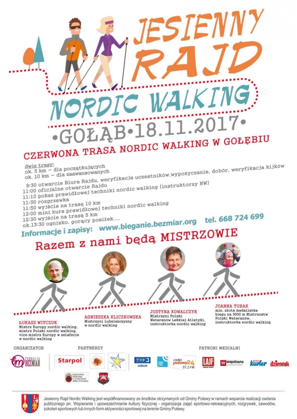 Zapraszamy na Jesienny Rajd Nordic Walking
