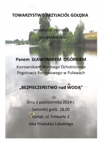 "Bezpieczeństwo nad Wodą" - Spotkanie z Panem Sławomirem Og&oacute;rkiem (WOPR)