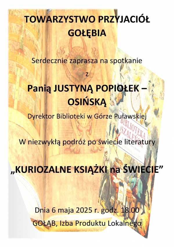 Zapraszamy na spotkanie - wtorek (6 maja) godz. 18.00