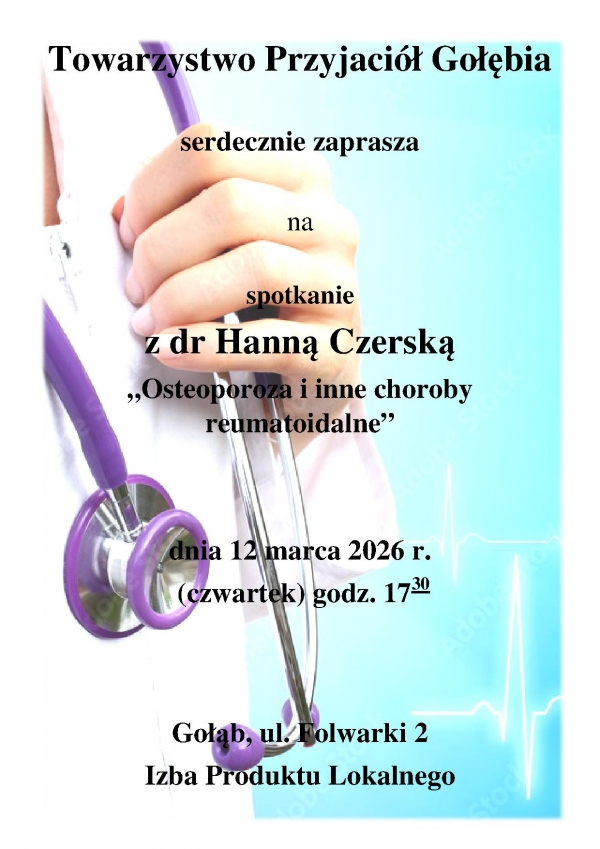 Zapraszamy na spotkanie z dr Hanną Czerską