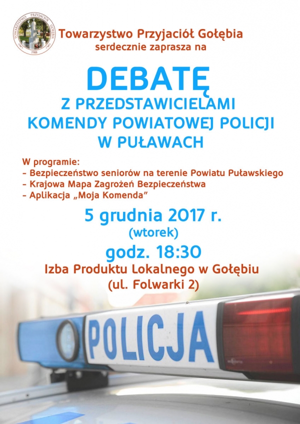 Zapraszamy na debatę z Policją