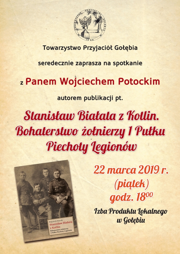 Zapraszamy na spotkanie z Panem Wojciechem Potockim