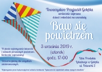 "Baw się powietrzem" - zaproszenie na warsztaty dla dzieci i młodzieży