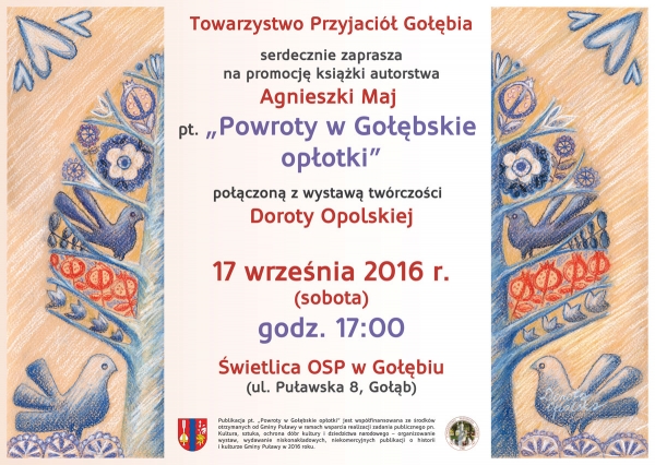 Zapraszamy na promocję nowej publikacji Towarzystwa Przyjaci&oacute;ł Gołębia